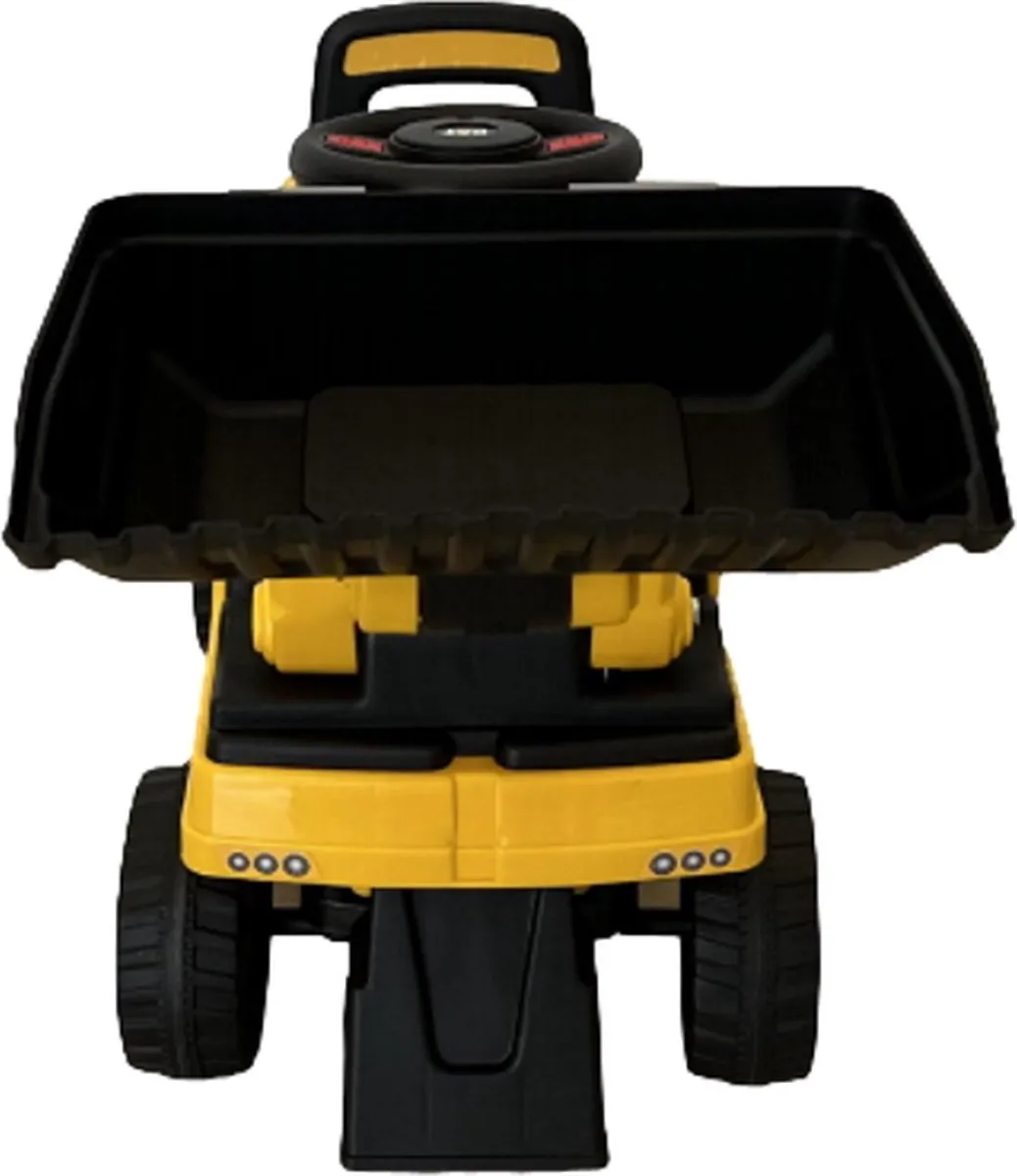 Eco Toys CAT Shovel Loopauto Geel/Zwart - Max. 25 kg
