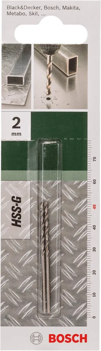 Bosch Metaalboren HSS-G DIN 338 2,0mm - 2mm - 1 Stuk