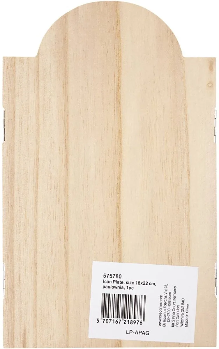 Creativ Company Houten Drieluik Ikoon 18x22cm - Blank