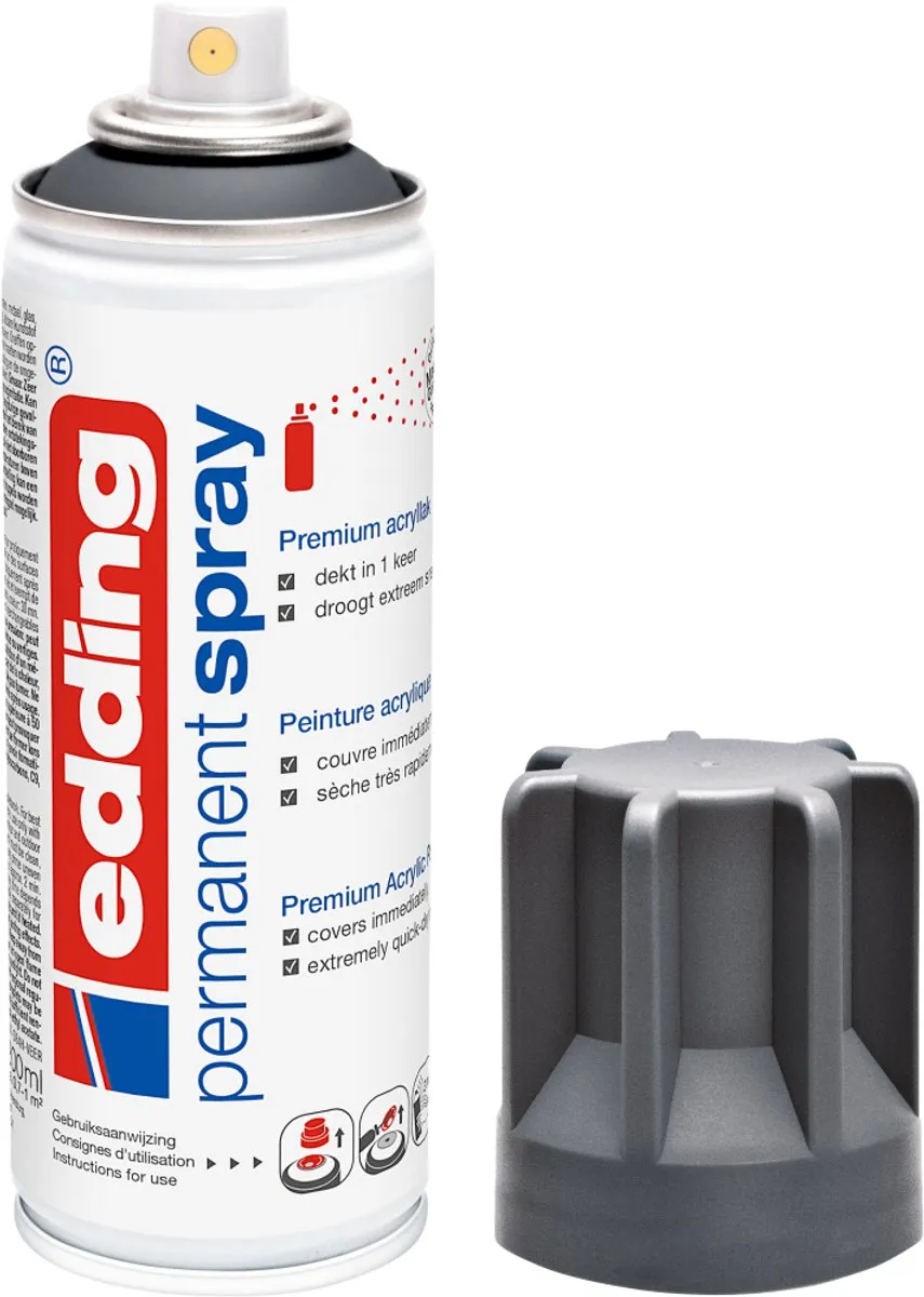 edding 5200 Spuitverf Antraciet Mat 200ml