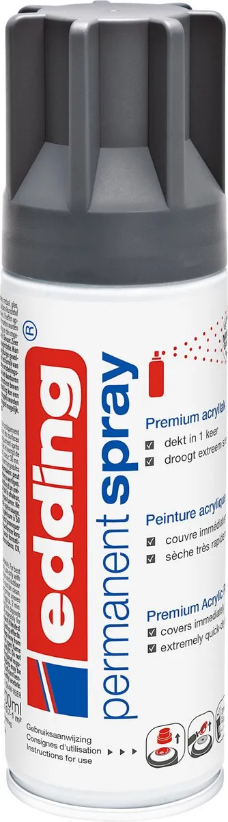 edding 5200 Spuitverf Antraciet Mat 200ml