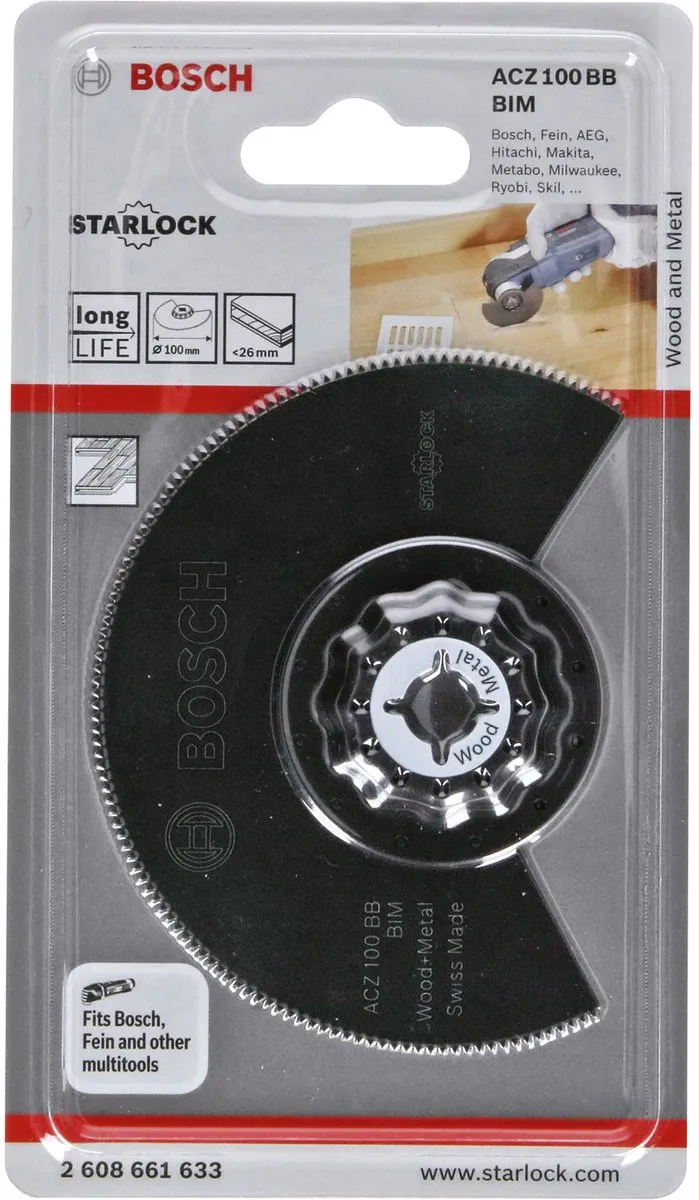 Bosch ACZ 100 BB Segmentzaagblad - 100mm - Hout