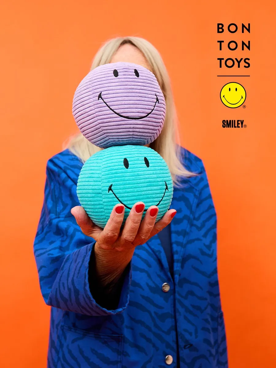 Bon Ton Toys Smiley Knuffel - Paars 13cm