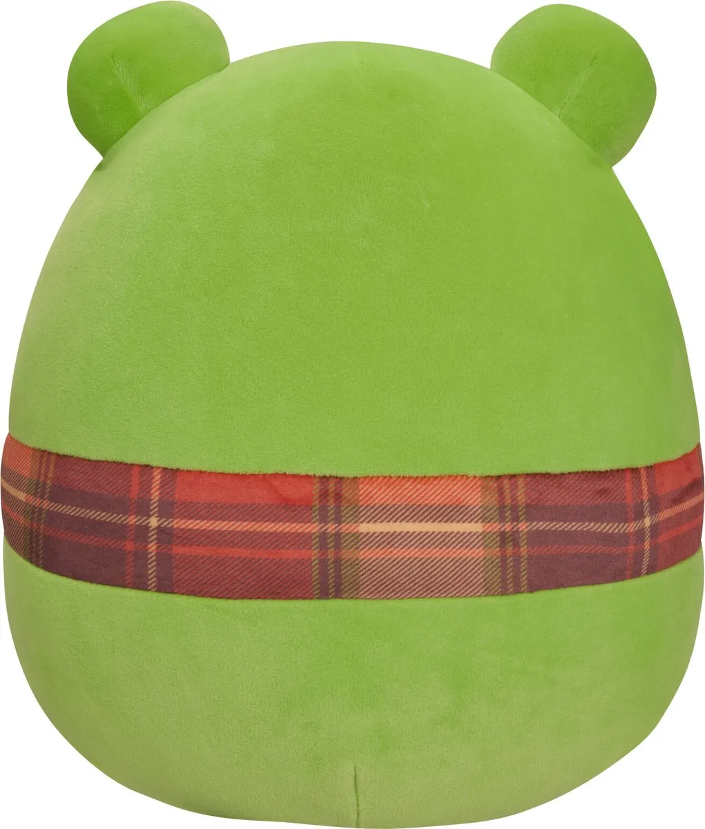 Squishmallows Wendy Groene Kikker 30cm - Met geruite sjaal