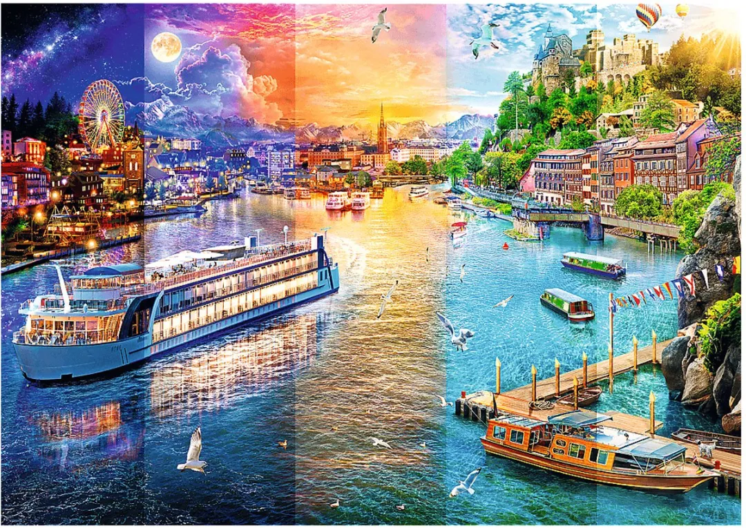 Trefl Legpuzzel River Cruise 1000 Stuks - Multicolor