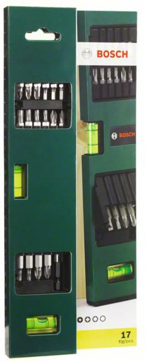 Bosch Waterpas met 12 Schroefbits - 25mm