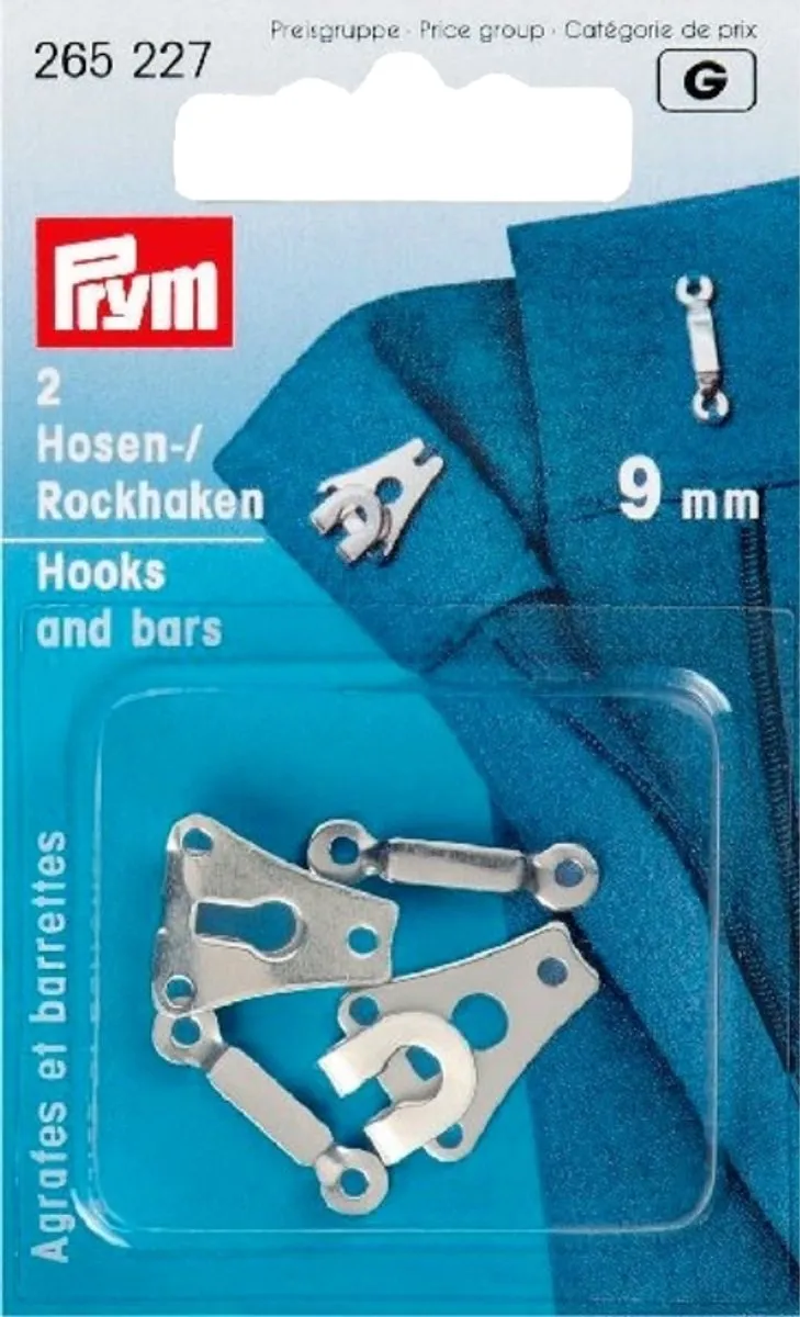Prym Broekhaken 9mm - 2 Stuks