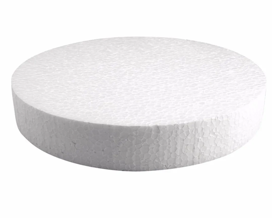 Rayher Piepschuim Schijven 25cm x 4cm - 5 Stuks Wit