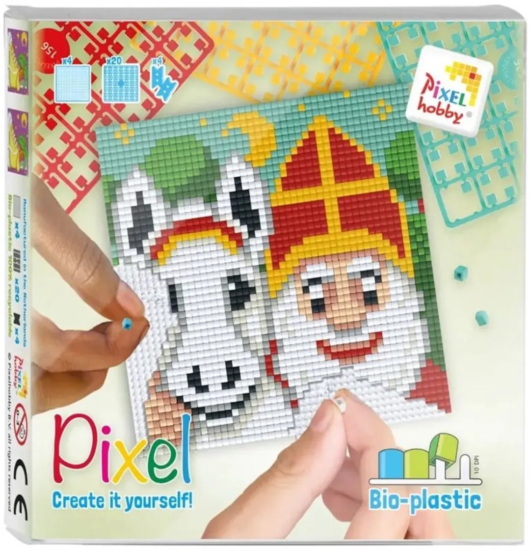 Pixelhobby Classic Sinterklaas met Paard 12x12cm