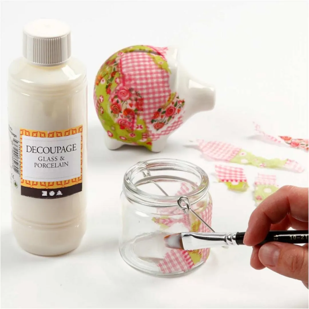 Creativ Company Decoupage Lijm Glas & Porselein 250ml