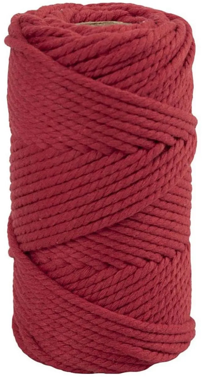 Creativ Company Macramékoord 4mm - 55m - Rood