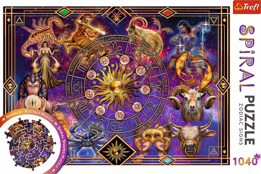 Trefl Spiraal Puzzel 1000 Stuks - Dierenriemtekens Multicolor