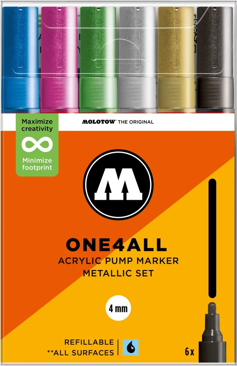 Molotow ONE4ALL 227HS Acrylstiften Metaal
