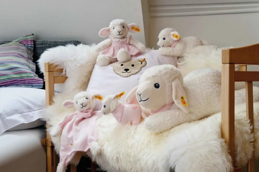 Steiff Slaap Lekker Lammetje Muziekdoos 25cm - Multikleur