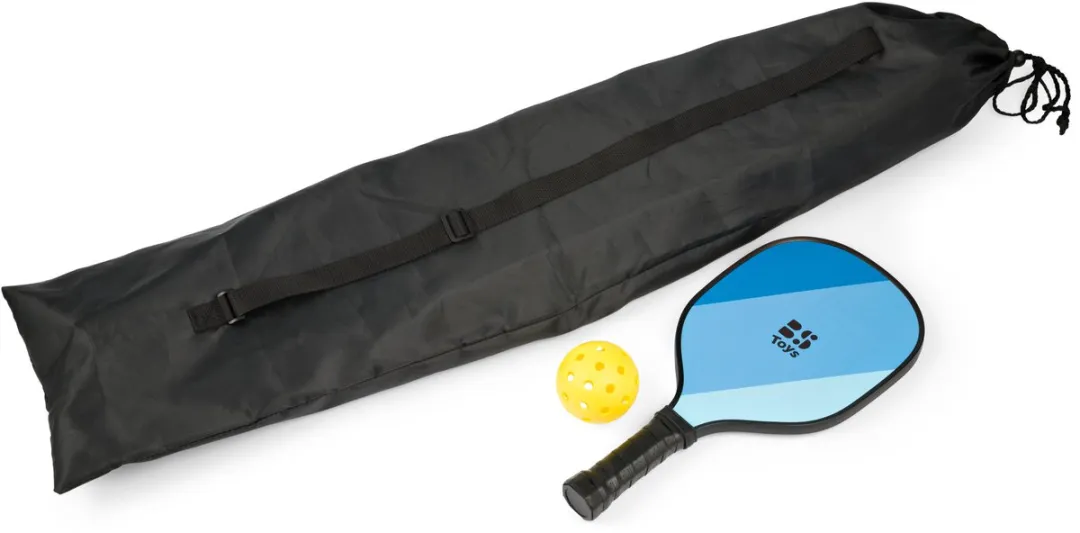 BS Toys Pickleball Set GA524 - 2 Rackets, Net & Ballen - Blauw/Zwart - afbeelding 6 van 6