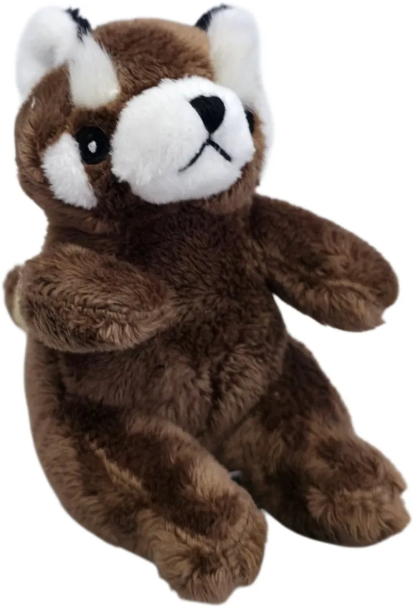 Unitoys Mini Animals Wasbeer Zittend - Donkerbruin 12cm