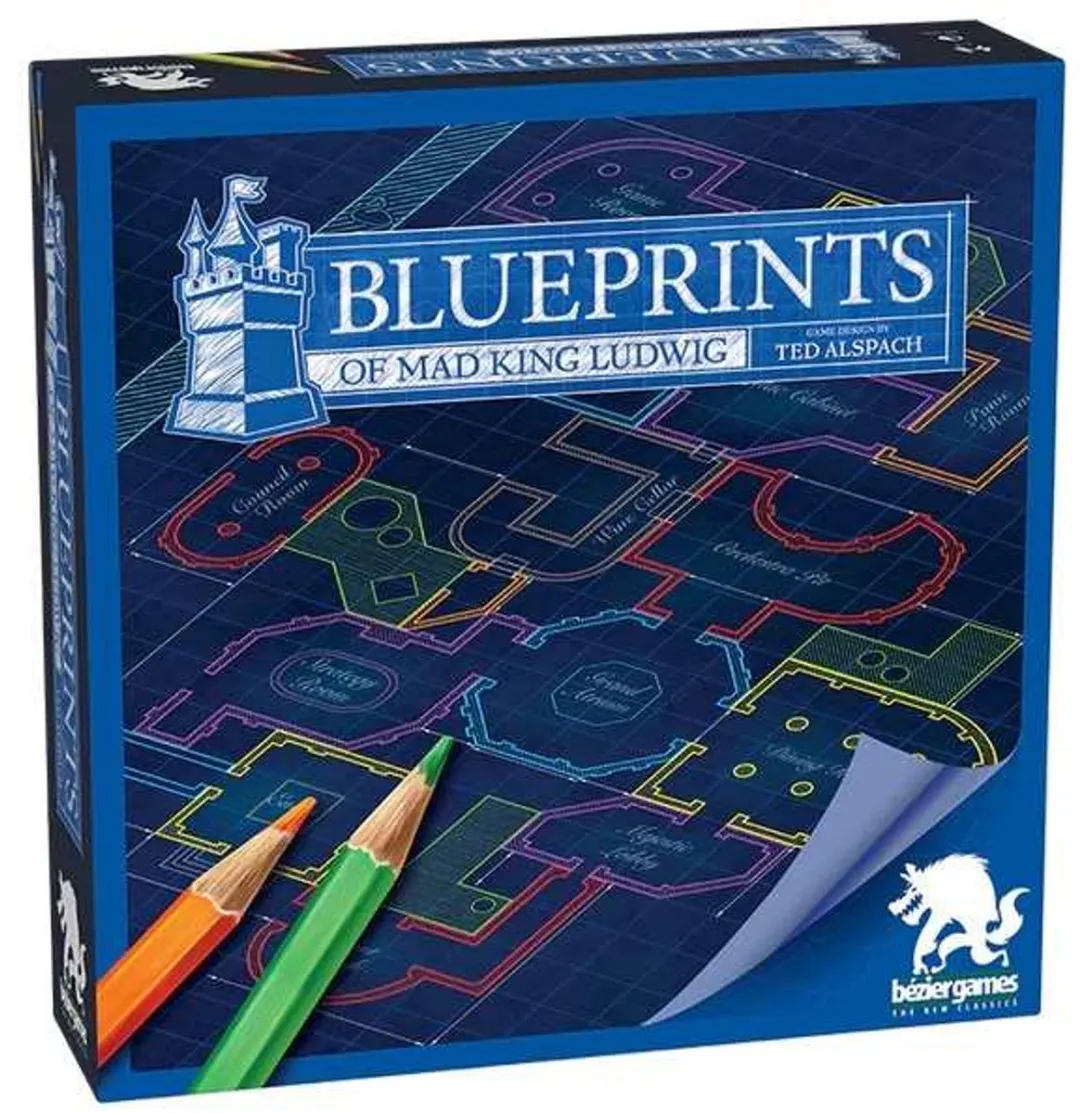 Bezier Games Blueprints of Mad King Ludwig Kaartspel