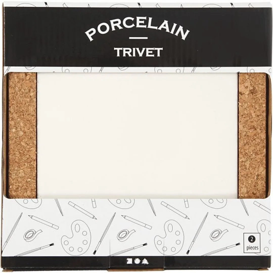 Creativ Company Kurk Onderzetter 15x15cm - 10 Stuks