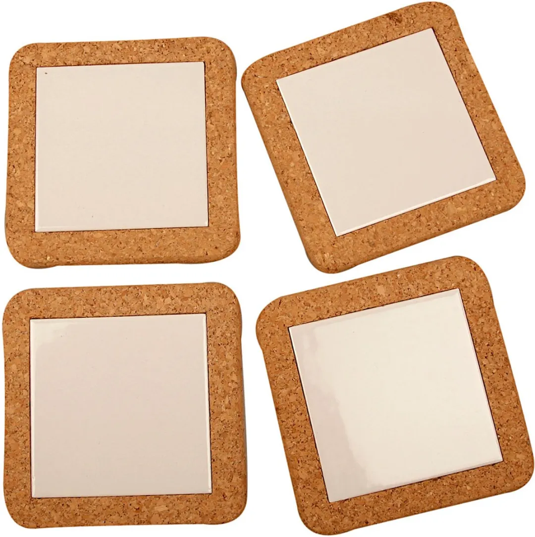 Creativ Company Kurk Onderzetter 15x15cm - 10 Stuks