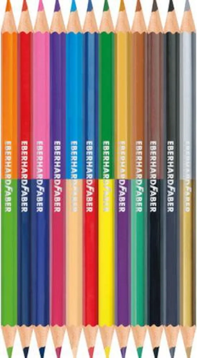 Eberhard Faber Colori EF-514811 Kleurpotloden - 24 Kleuren - 12 Stuks