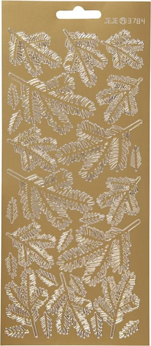 Creativ Company Goud Botanische Stickers - 27 Stuks