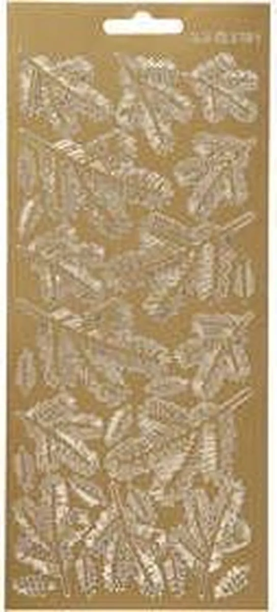 Creativ Company Goud Botanische Stickers - 27 Stuks