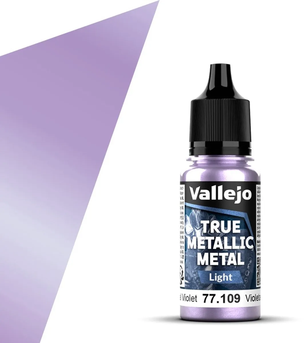 Vallejo Hobbyverf True Metallic Metal Light Hemels Violet Acryl 18ml
