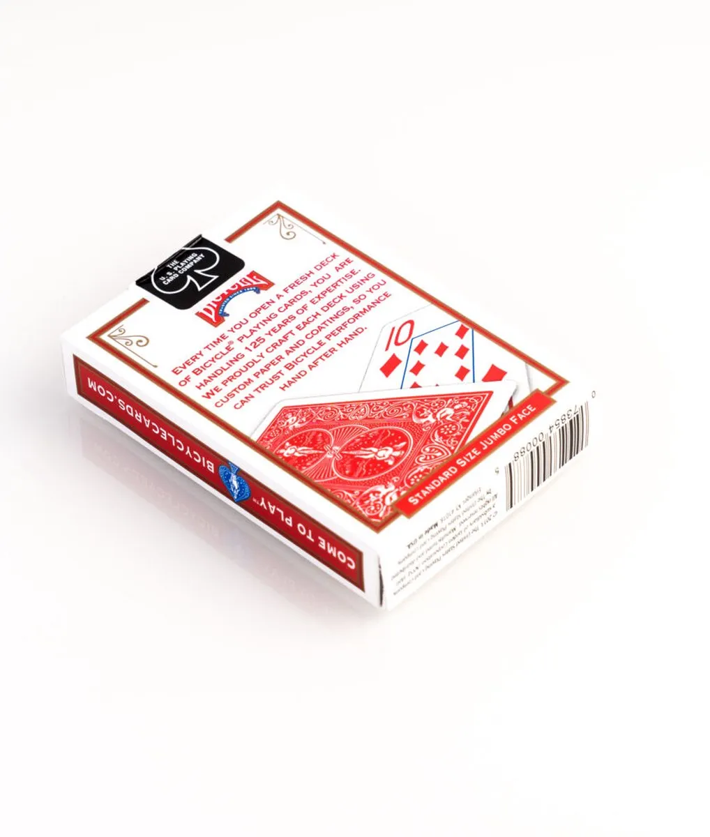 Cartamundi Bicycle Rider Back Jumbo Pokerkaarten - 2-4 Spelers