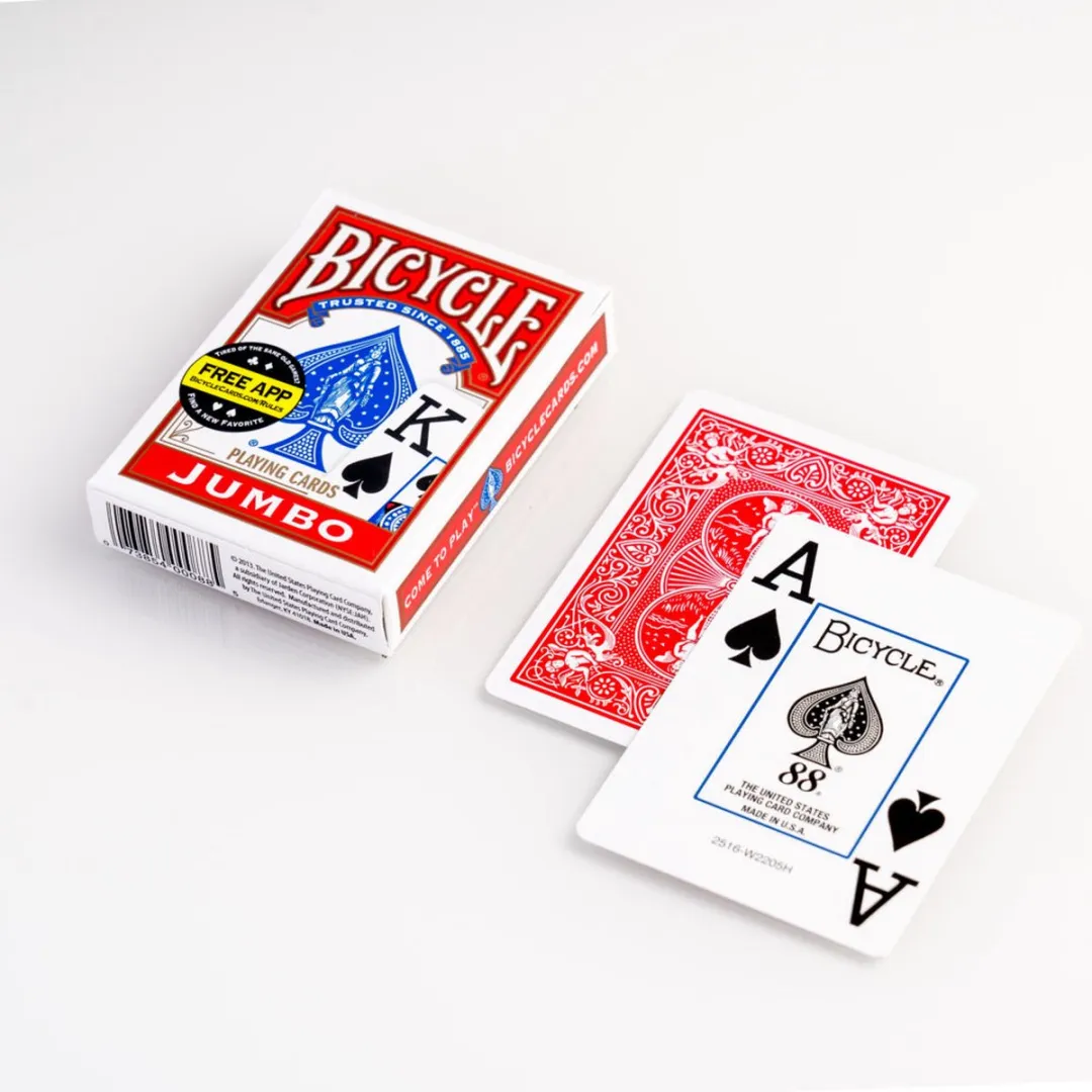 Cartamundi Bicycle Rider Back Jumbo Pokerkaarten - 2-4 Spelers