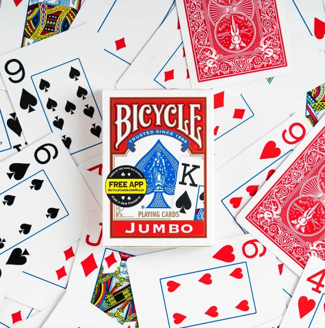 Cartamundi Bicycle Rider Back Jumbo Pokerkaarten - 2-4 Spelers
