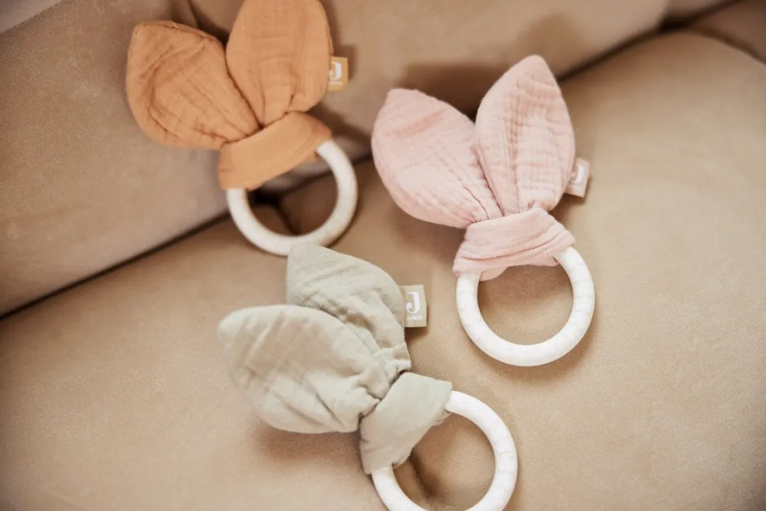 Jollein Siliconen Bunny Ears Bijtring - Moonstone