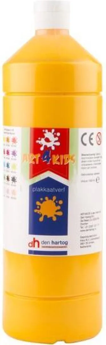 Creall Art4Kids Plakkaatverf Donker Geel 1000ml