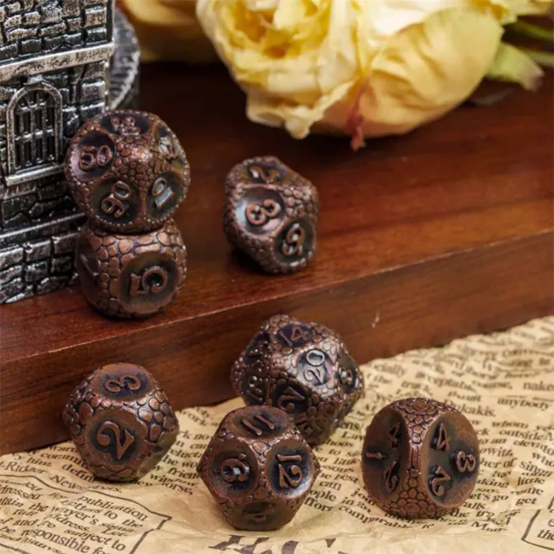 Lapi Toys D&D Polydice Metaal Set - 7 Stuks