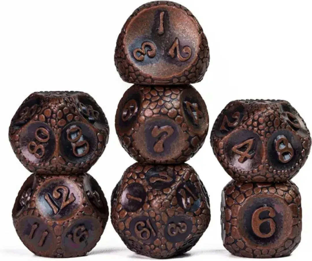 Lapi Toys D&D Polydice Metaal Set - 7 Stuks