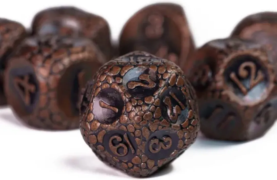 Lapi Toys D&D Polydice Metaal Set - 7 Stuks
