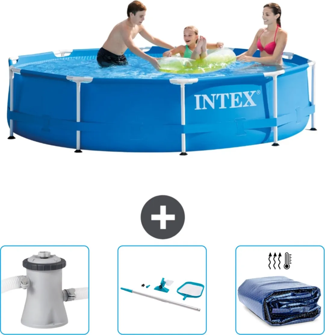 Intex 28200NP-Blauw Rond Frame Zwembad 305x76cm