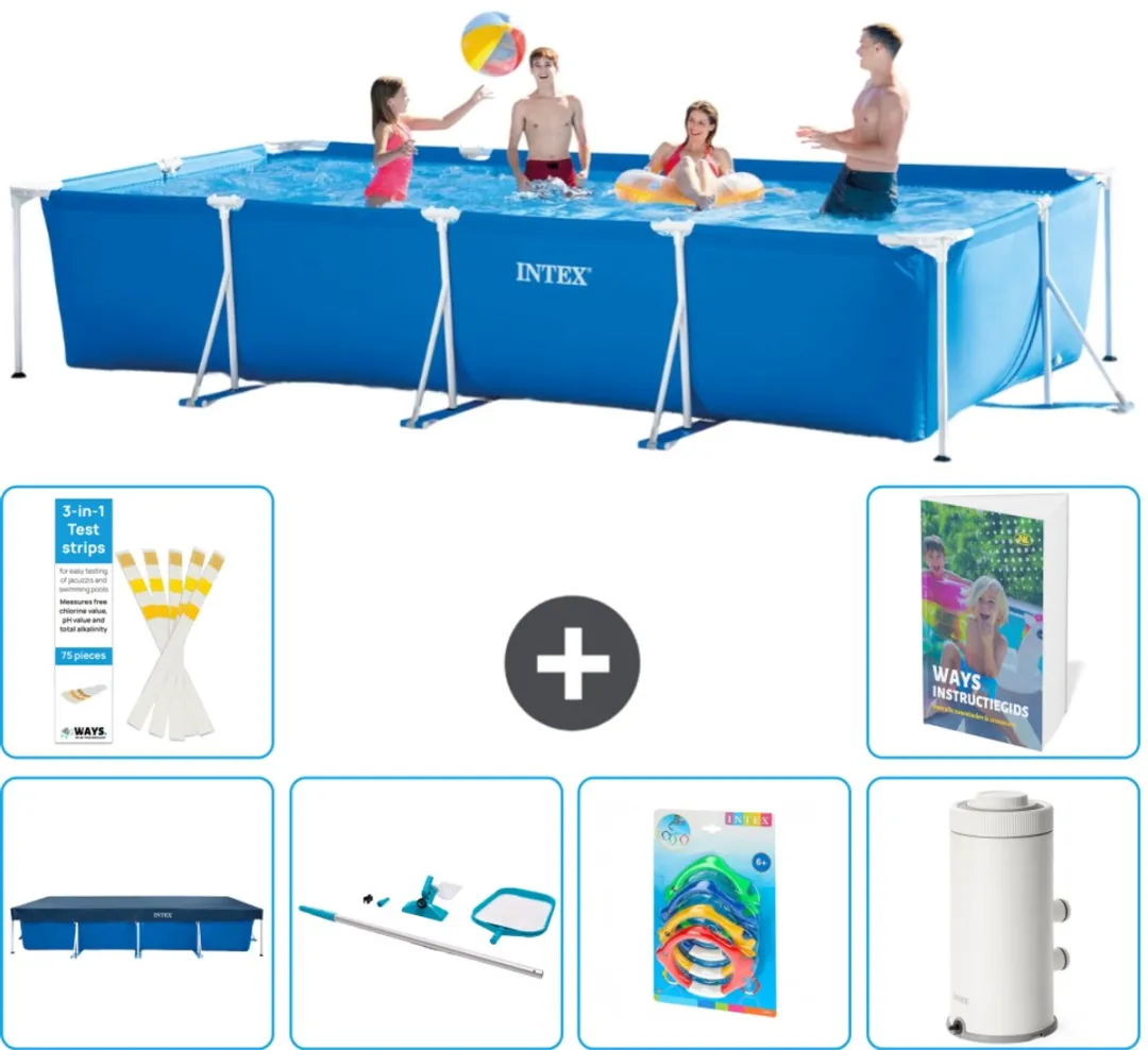Intex Rechthoekig Frame Zwembad 450x220x84cm