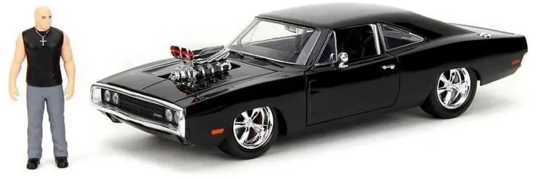 Jada Fast&Furious 1970 Dodge Charger 1:24 - Zwart