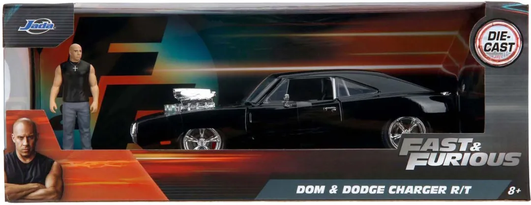 Jada Fast&Furious 1970 Dodge Charger 1:24 - Zwart