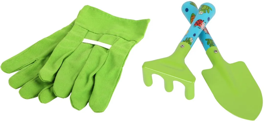 Small Foot Tuingereedschap Kruiwagen 8-delig - Groen