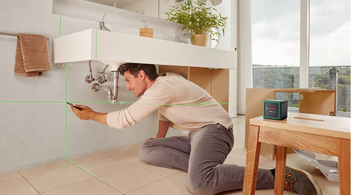 Bosch Quigo Green Kruislijnlaser 0603663CZ0 - Groen - 2 Batterijen