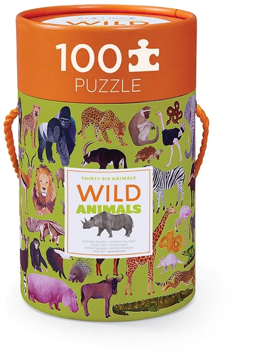 Crocodile Creek CC40542 Puzzel Wilde Dieren 100 Stukjes
