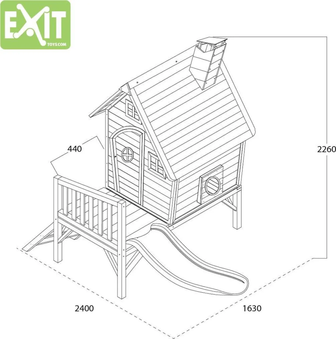 EXIT Fantasia 300 Houten Speelhuis - Groen