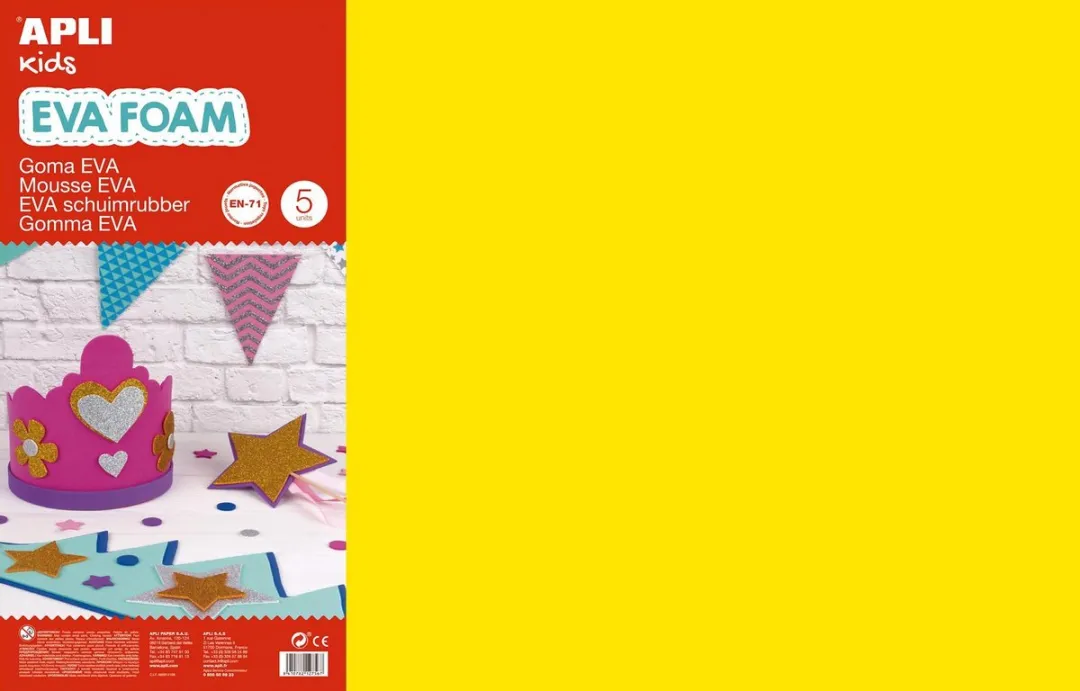 Apli Kids EVA Foam Geel 60x40cm