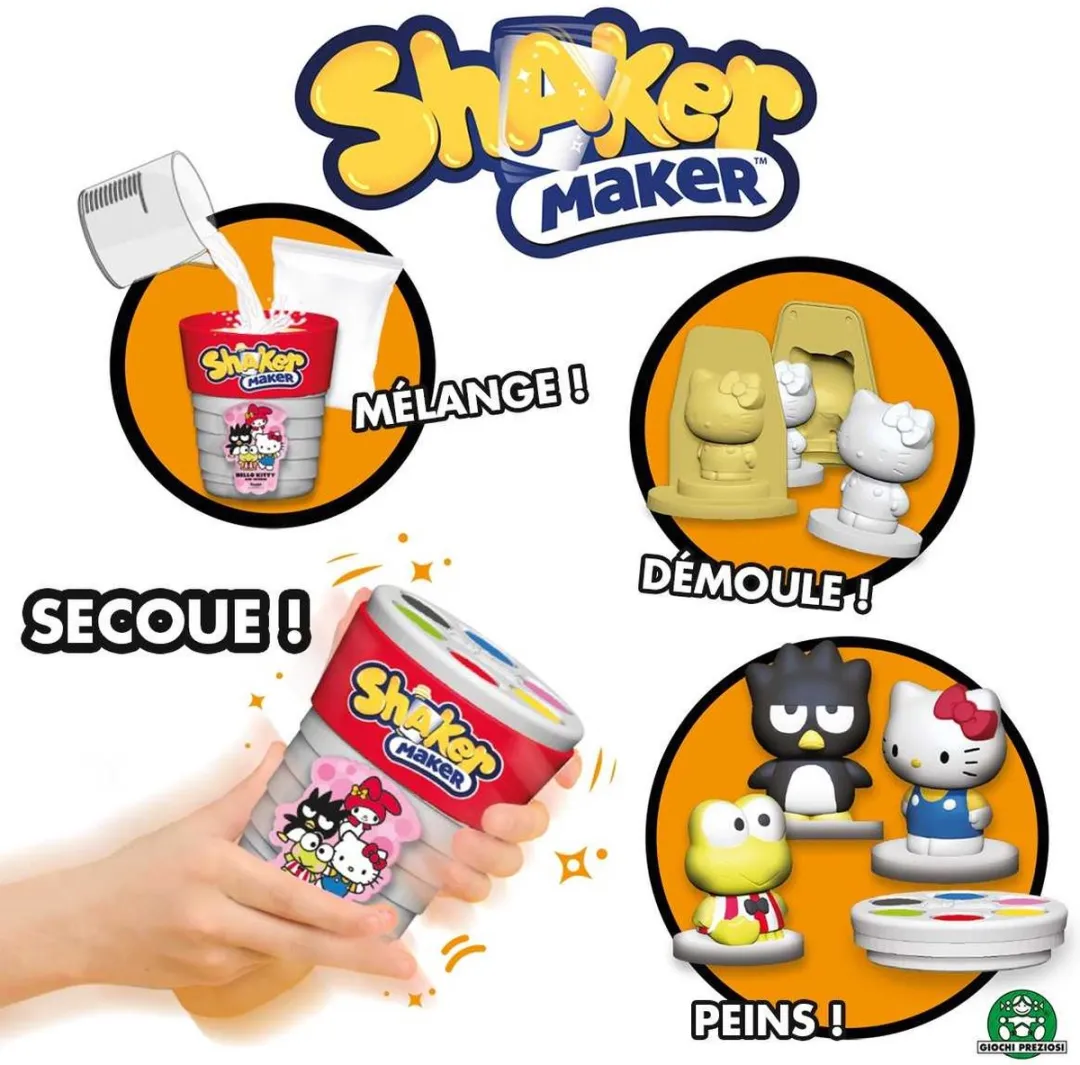GP TOYS Shaker Maker Hello Kitty - Gipsvormen & Verfset - Roze - afbeelding 3 van 6