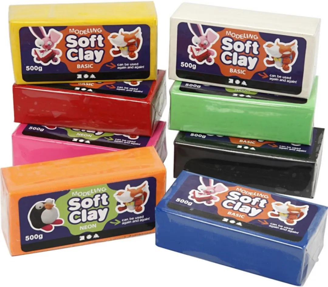 Creativ Company Soft Clay 8 Kleuren
