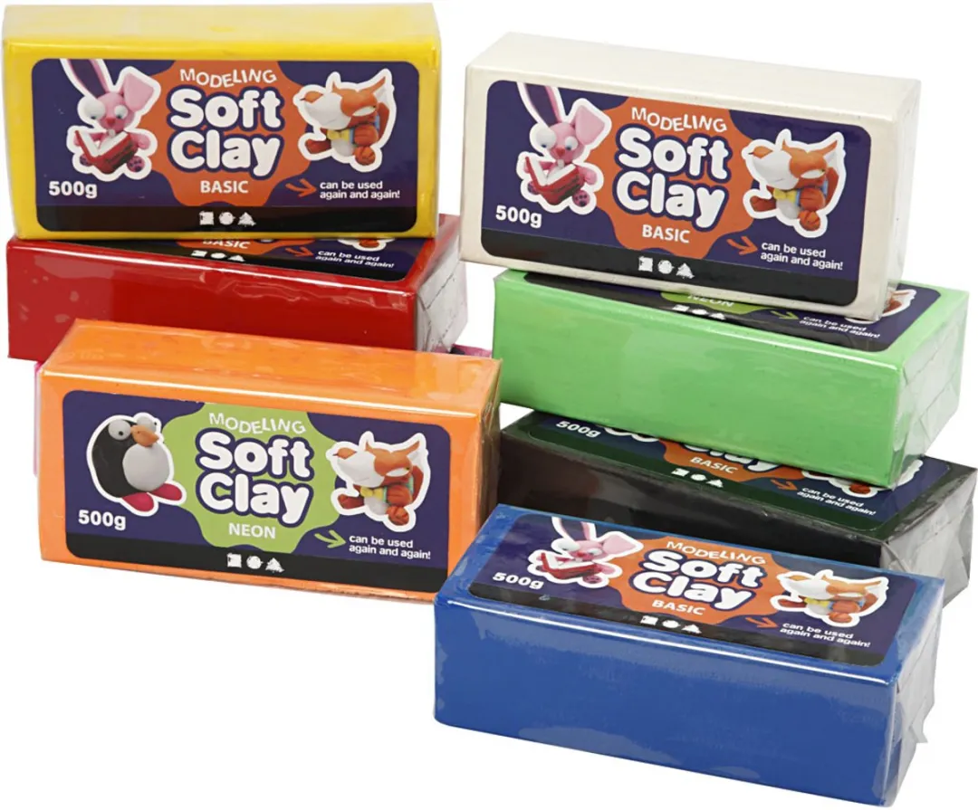 Creativ Company Soft Clay 8 Kleuren - 4kg
