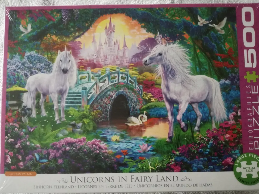 Eurographics Eenhoorns in Sprookjesland Legpuzzel 500XL