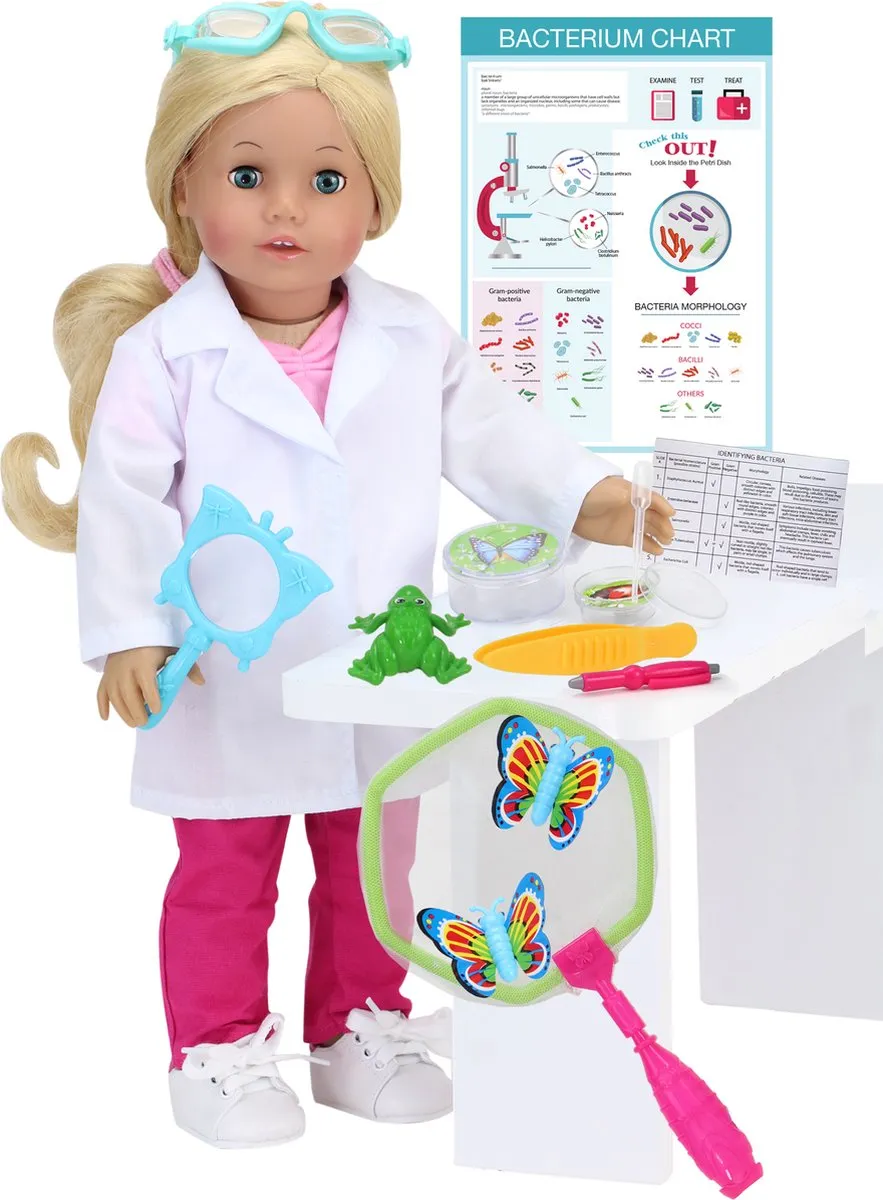 Sophia's Bioloog Outfit SS-BS-UPC - 14 Stuks - Modepop Accessoires - Kleurmix