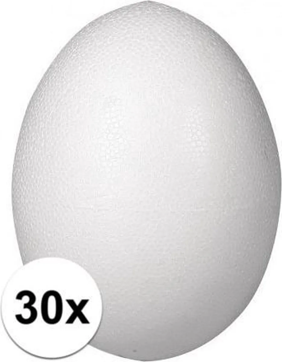 Rayher Piepschuim Paaseieren Wit - 30 Stuks